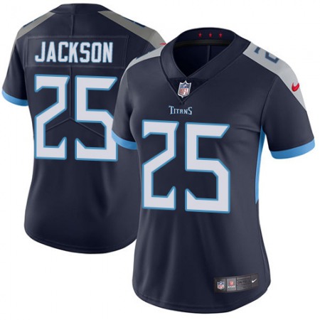 Nike Titans #25 Adoree' Jackson Navy Blue Team Color Women's Stitched NFL Vapor Untouchable Limited Jersey