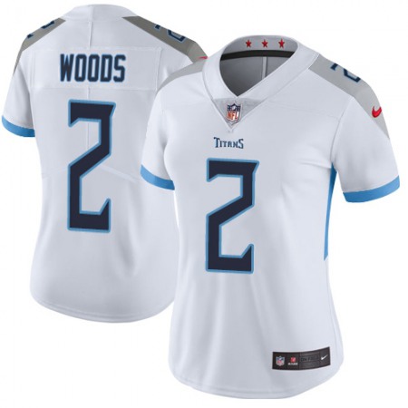 Nike Titans #2 Robert Woods White Women's Stitched NFL Vapor Untouchable Limited Jersey