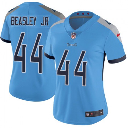 Nike Titans #44 Vic Beasley Jr Light Blue Alternate Women's Stitched NFL Vapor Untouchable Limited Jersey