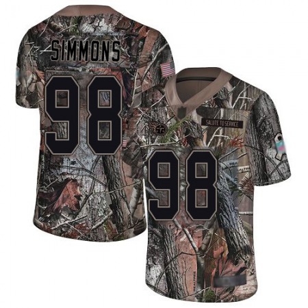 Nike Titans #98 Jeffery Simmons Camo Youth Stitched NFL Limited Rush Realtree Jersey