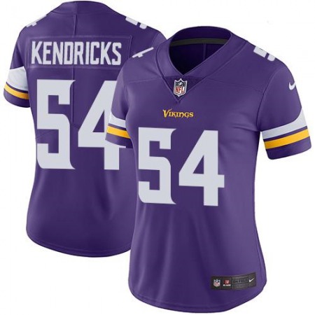 Nike Vikings #54 Eric Kendricks Purple Team Color Women's Stitched NFL Vapor Untouchable Limited Jersey