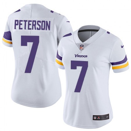 Nike Vikings #7 Patrick Peterson White Women's Stitched NFL Vapor Untouchable Limited Jersey