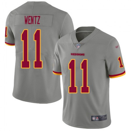 Nike Commanders #11 Carson Wentz Gray Men's Stitched NFL Limited Inverted Legend 100th Season Jersey