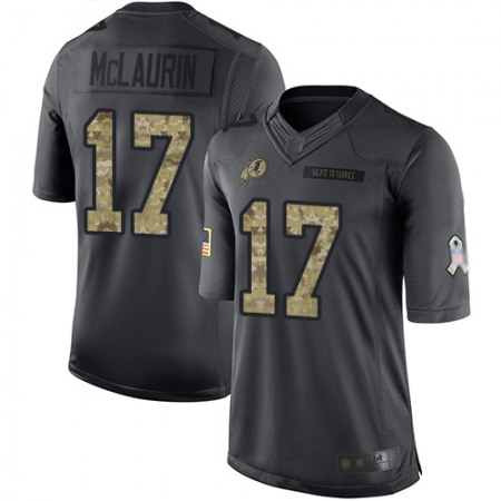 Nike Commanders #17 Terry McLaurin Black Men's Stitched NFL Limited 2016 Salute to Service Jersey