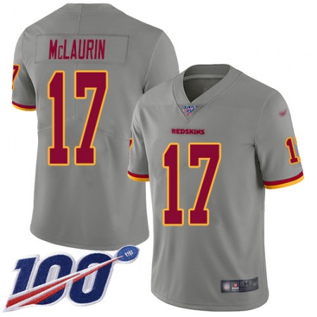 Nike Commanders #17 Terry McLaurin Gray Men's Stitched NFL Limited Inverted Legend 100th Season Jersey