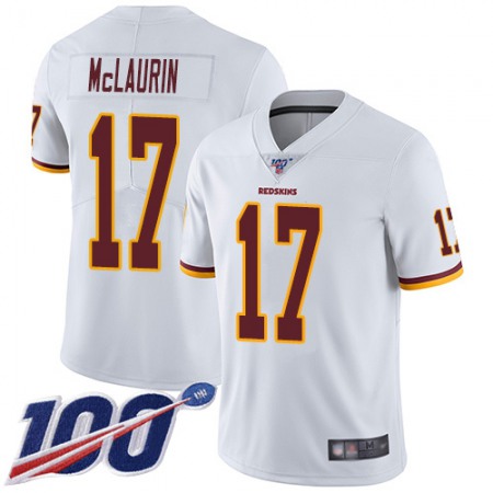 Nike Commanders #17 Terry McLaurin White Men's Stitched NFL 100th Season Vapor Limited Jersey