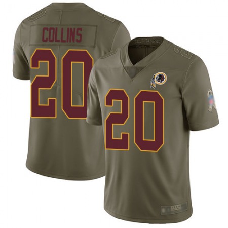 Nike Commanders #20 Landon Collins Olive Men's Stitched NFL Limited 2017 Salute To Service Jersey