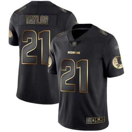 Nike Commanders #21 Sean Taylor Black/Gold Men's Stitched NFL Vapor Untouchable Limited Jersey