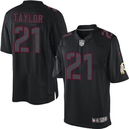Nike Commanders #21 Sean Taylor Black Men's Stitched NFL Impact Limited Jersey