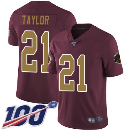 Nike Commanders #21 Sean Taylor Burgundy Red Alternate Men's Stitched NFL 100th Season Vapor Limited Jersey