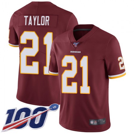 Nike Commanders #21 Sean Taylor Burgundy Red Team Color Men's Stitched NFL 100th Season Vapor Limited Jersey