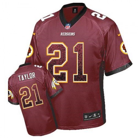 Nike Commanders #21 Sean Taylor Burgundy Red Team Color Men's Stitched NFL Elite Drift Fashion Jersey