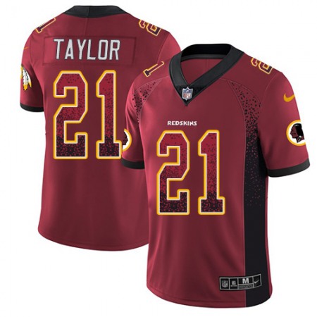 Nike Commanders #21 Sean Taylor Burgundy Red Team Color Men's Stitched NFL Limited Rush Drift Fashion Jersey