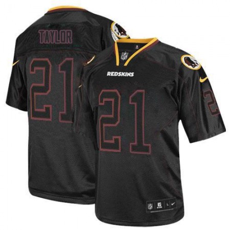 Nike Commanders #21 Sean Taylor Lights Out Black Men's Stitched NFL Elite Jersey