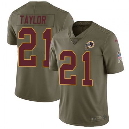 Nike Commanders #21 Sean Taylor Olive Men's Stitched NFL Limited 2017 Salute to Service Jersey