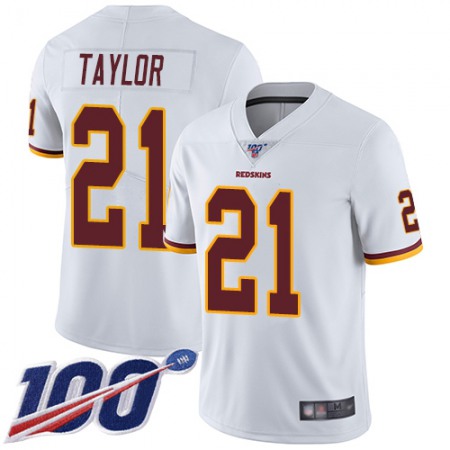 Nike Commanders #21 Sean Taylor White Men's Stitched NFL 100th Season Vapor Limited Jersey