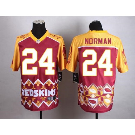 Nike Commanders #24 Josh Norman Burgundy Red Men's Stitched NFL Elite Noble Fashion Jersey