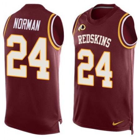 Nike Commanders #24 Josh Norman Burgundy Red Team Color Men's Stitched NFL Limited Tank Top Jersey