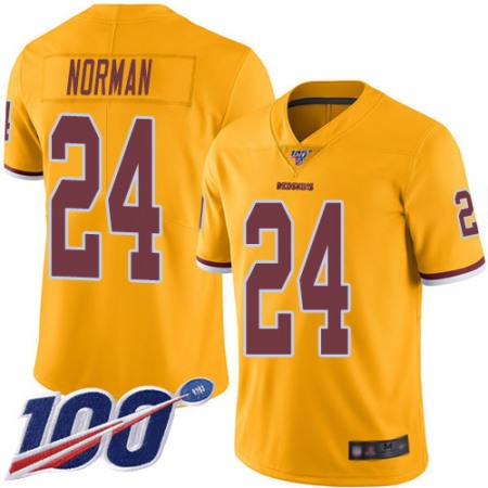 Nike Commanders #24 Josh Norman Gold Men's Stitched NFL Limited Rush 100th Season Jersey