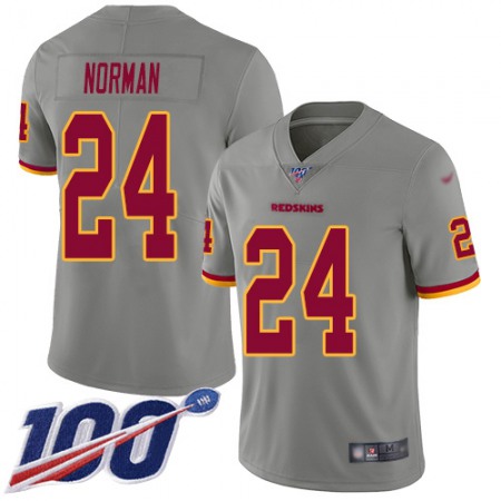 Nike Commanders #24 Josh Norman Gray Men's Stitched NFL Limited Inverted Legend 100th Season Jersey