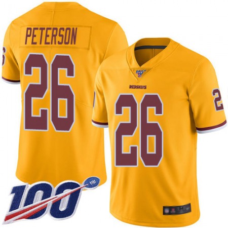 Nike Commanders #26 Adrian Peterson Gold Men's Stitched NFL Limited Rush 100th Season Jersey