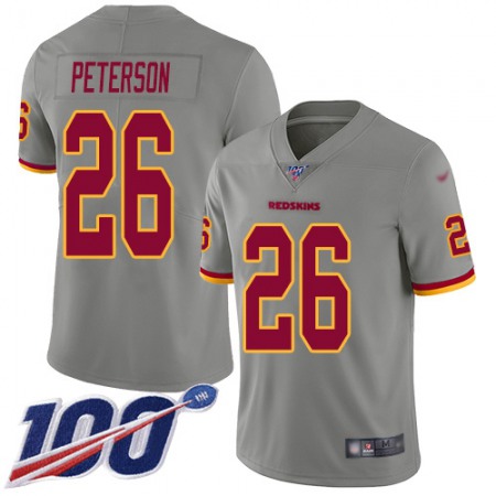 Nike Commanders #26 Adrian Peterson Gray Men's Stitched NFL Limited Inverted Legend 100th Season Jersey