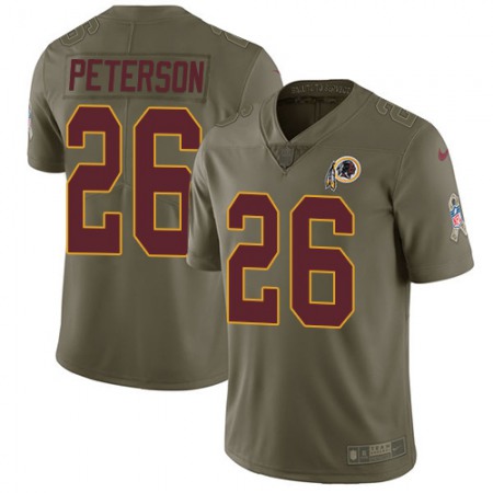 Nike Commanders #26 Adrian Peterson Olive Men's Stitched NFL Limited 2017 Salute To Service Jersey