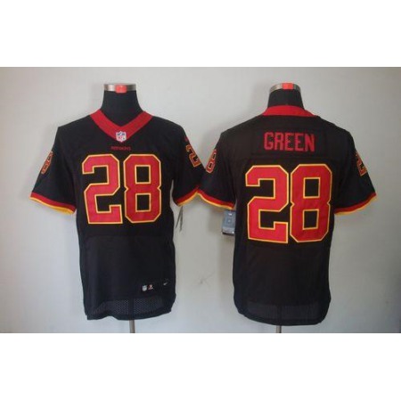 Nike Commanders #28 Darrell Green Black Men's Stitched NFL Elite Jersey