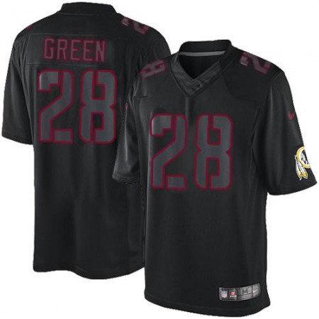 Nike Commanders #28 Darrell Green Black Men's Stitched NFL Impact Limited Jersey