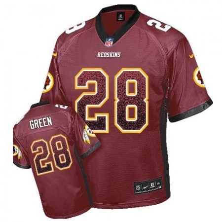 Nike Commanders #28 Darrell Green Burgundy Red Team Color Men's Stitched NFL Elite Drift Fashion Jersey