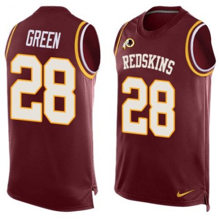 Nike Commanders #28 Darrell Green Burgundy Red Team Color Men's Stitched NFL Limited Tank Top Jersey