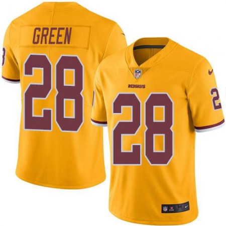 Nike Commanders #28 Darrell Green Gold Men's Stitched NFL Limited Rush Jersey