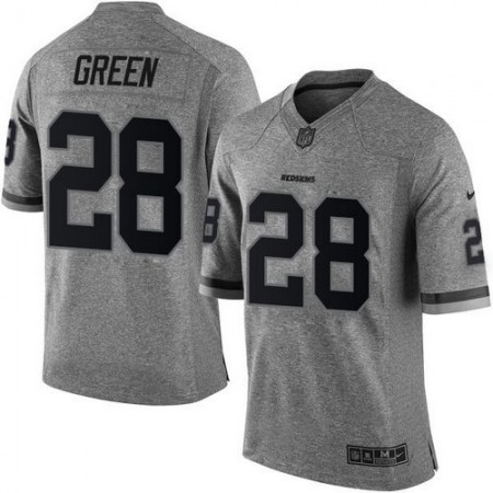 Nike Commanders #28 Darrell Green Gray Men's Stitched NFL Limited Gridiron Gray Jersey