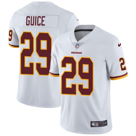 Nike Commanders #29 Derrius Guice White Men's Stitched NFL Vapor Untouchable Limited Jersey