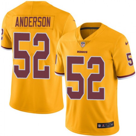Nike Commanders #52 Ryan Anderson Gold Men's Stitched NFL Limited Rush Jersey