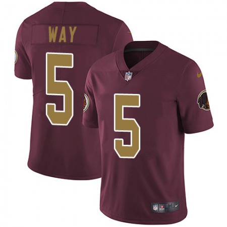 Nike Commanders #5 Tress Way Burgundy Alternate Men's Stitched NFL Vapor Untouchable Limited Jersey