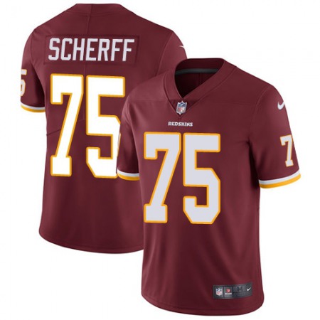 Nike Commanders #75 Brandon Scherff Burgundy Red Team Color Men's Stitched NFL Vapor Untouchable Limited Jersey