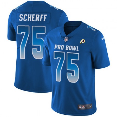 Nike Commanders #75 Brandon Scherff Royal Men's Stitched NFL Limited NFC 2018 Pro Bowl Jersey