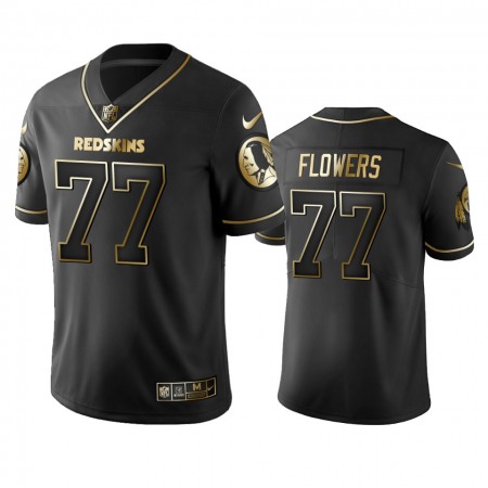 Nike Commanders #77 Ereck Flowers Men's Stitched NFL Vapor Untouchable Limited Black Golden Jersey
