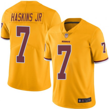 Nike Commanders #7 Dwayne Haskins Jr Gold Men's Stitched NFL Limited Rush Jersey