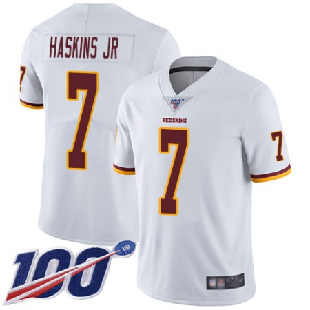 Nike Commanders #7 Dwayne Haskins Jr White Men's Stitched NFL 100th Season Vapor Limited Jersey