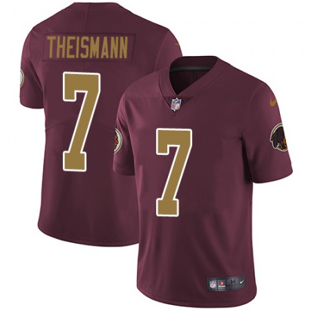 Nike Commanders #7 Joe Theismann Burgundy Red Alternate Men's Stitched NFL Vapor Untouchable Limited Jersey