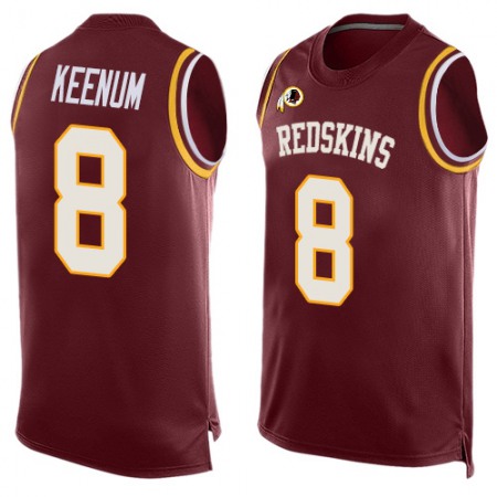 Nike Commanders #8 Case Keenum Burgundy Red Team Color Men's Stitched NFL Limited Tank Top Jersey