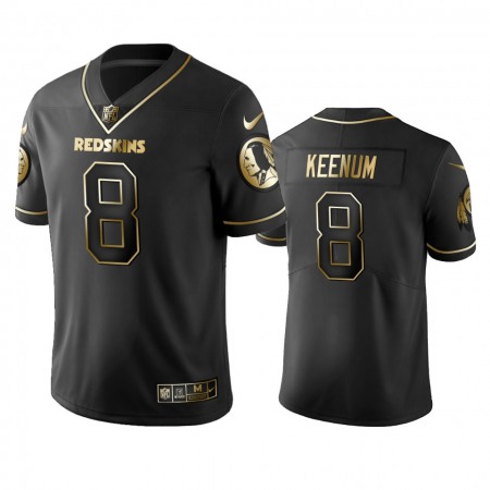 Nike Commanders #8 Case Keenum Men's Stitched NFL Vapor Untouchable Limited Black Golden Jersey