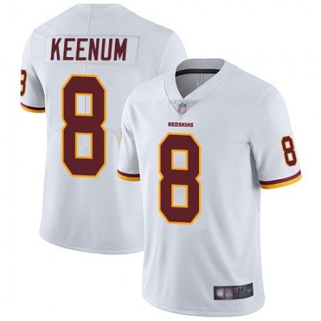 Nike Commanders #8 Case Keenum White Men's Stitched NFL Vapor Untouchable Limited Jersey