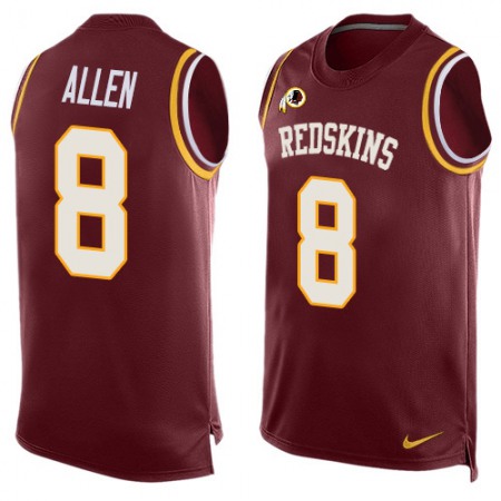 Nike Commanders #8 Kyle Allen Burgundy Red Team Color Men's Stitched NFL Limited Tank Top Jersey