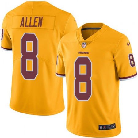 Nike Commanders #8 Kyle Allen Gold Men's Stitched NFL Limited Rush Jersey