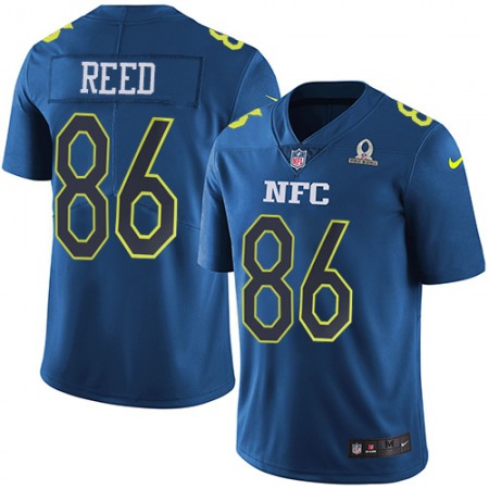 Nike Commanders #86 Jordan Reed Navy Men's Stitched NFL Limited NFC 2017 Pro Bowl Jersey