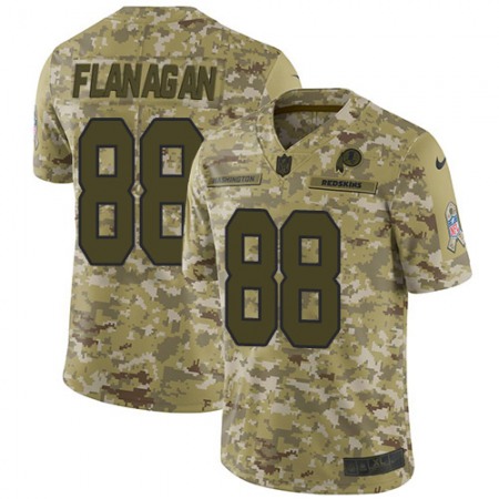 Nike Commanders #88 Matt Flanaga Camo Men's Stitched NFL Limited 2018 Salute To Service Jersey