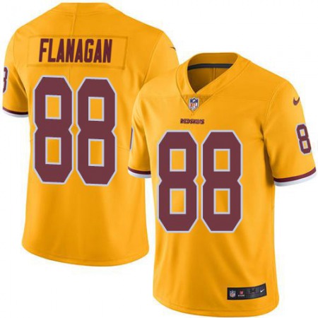 Nike Commanders #88 Matt Flanaga Gold Men's Stitched NFL Limited Rush Jersey